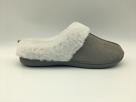 Zimowe ciepłe kapcie z polaru Wygodne dwukolorowe skórzane buty Microsuede Upper