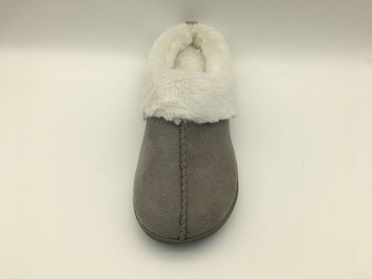 Zimowe ciepłe kapcie z polaru Wygodne dwukolorowe skórzane buty Microsuede Upper