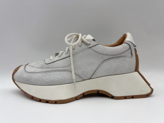 Srebrne sportowe buty sportowe Oddychające fajne damskie buty do koszykówki