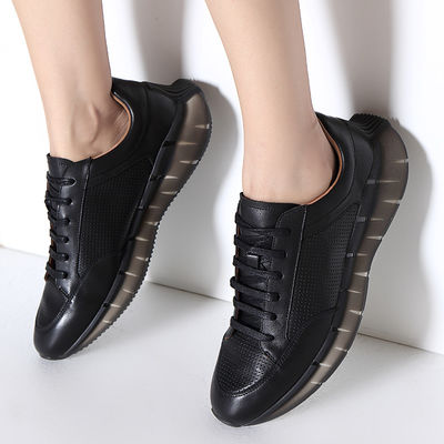 Modne sportowe buty sportowe czarno-białe damskie lekkie oddychające buty do tenisa