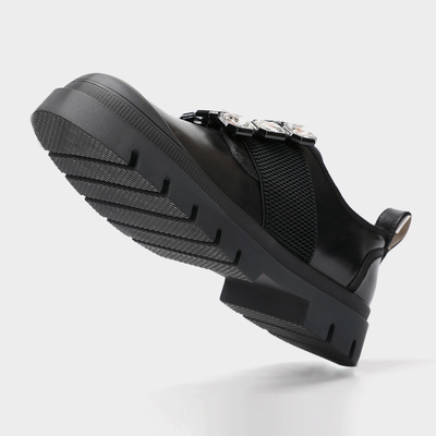 Czarne płaskie buty dla kobiet nowe style biurowe buty damskie 2022 Casual płaskie buty mary jane