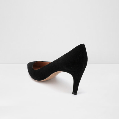 Cienkie Obcasy Pointed Toe Skórzane Buty. 8 cm czarne buty damskie