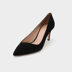 Cienkie Obcasy Pointed Toe Skórzane Buty. 8 cm czarne buty damskie