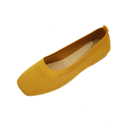 Knitted round head Flat-bottomed Daily All-match Women's Loafers Lady Shoes Women Flats Shoes
