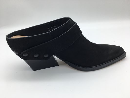 Zamknięte Toe Wedge Damskie Skórzane Buty Sukienka Miękka Dwukolorowa Pełna Wrap Górna