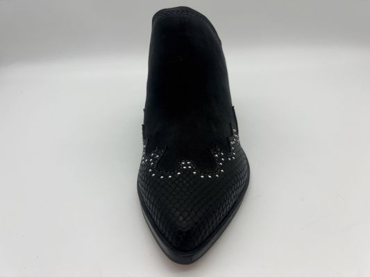 Błyszczące buty z zamkniętymi palcami na platformie damskie buty sukienka czarne miękkie buty zamszowe z krowy