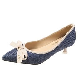 Pointed Head Lady Shallow Mouth Business Eleganckie buty na wysokim obcasie Kolor patchworku