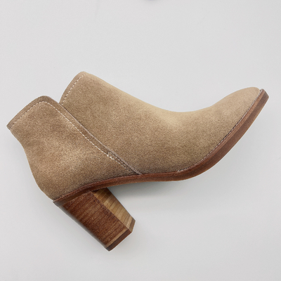 Niestandardowe damskie skórzane buty do sukienki Bone Soft Nappa / Cow Suede Leather Upper