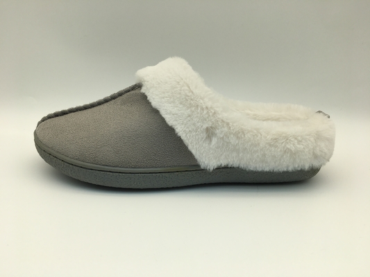 Zimowe ciepłe kapcie z polaru Wygodne dwukolorowe skórzane buty Microsuede Upper