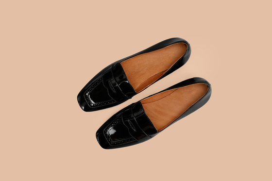 2cm Niski obcas Buty damskie Czółenka Wygodne miękkie buty ze skóry lakierowanej