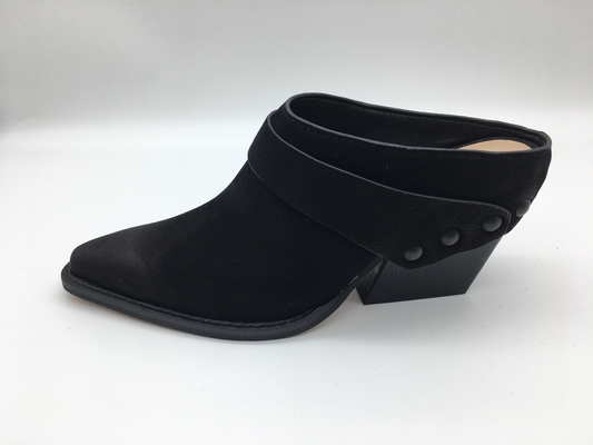 Zamknięte Toe Wedge Damskie Skórzane Buty Sukienka Miękka Dwukolorowa Pełna Wrap Górna